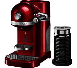 NESPRESSO  Artisan Nespresso Hot Drinks Machine with Aeroccino 3 - Candy Apple